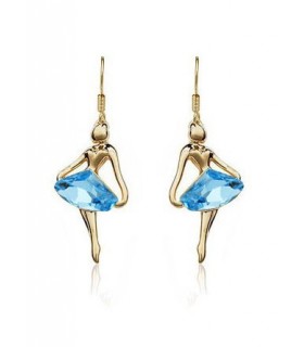 Blue angel earrings