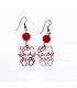 Hello kitty red earrings