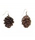 Cone pine earrings