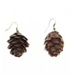 Cone pine earrings