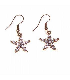 Golden stars earrings