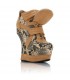 Reptile high heel snickers boots