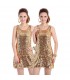 Golden sequin dress
