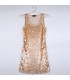 Golden sequin dress