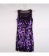 Purple special sequin dress