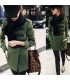 Manteau vert de mode