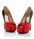 Holiday red bow shoes
