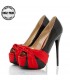 Holiday red bow shoes