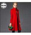 Manteau rouge chaud