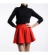 Red zipper skirt