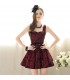 Red rose chic dress