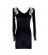 Black velvet dress