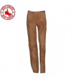 Luxury suede leather pants