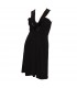 Schwarzes Kleid Polyester mit Pailletten