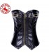 Sexy black zippers corset