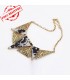 Triangle modern marble necklace