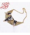 Triangle modern marble necklace