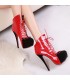 Red trendy hot shoes
