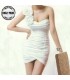 Single shoulder white dress