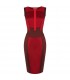 Shades of red special cut dress