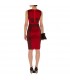 Shades of red special cut dress