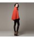 Fashion style red cloak coat