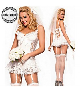 White wedding lingerie
