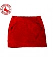 Red brocard skirt