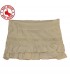 Cream ruffled mini pants-skirt