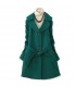 Tempo libero verde cappotto di moda