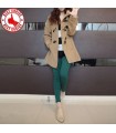 Twill casual style hooded coat