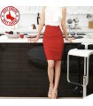 Red  pencil skirt