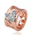 Gold butterfly ring