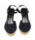 Luxe noir sandales