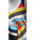Rainbow stripes long sleeves blouse