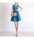 Blue casual chic dress