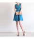 Blue casual chic dress