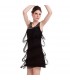 Tassels black embellished dress