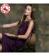 Purple chiffon exquisite dress