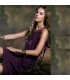 Purple chiffon exquisite dress