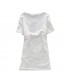 Naturale stampa t-shirt bianca
