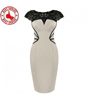 Lace embrodery dress