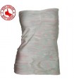 Quality cotton strapless elastic silver sprakle top