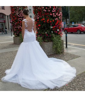Lacet de sirène splendide robe de mariée sexy