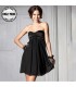 Elegantes schwarzes sexy Kleid