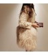 Stylish fur tassels coat