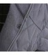 Trapuntatura design con cappotto cappuccio grigio profondo