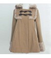 Khaki sweet style coat