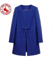 Blauer Modefrau Mantel﻿