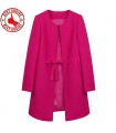 Pink fashion women coat